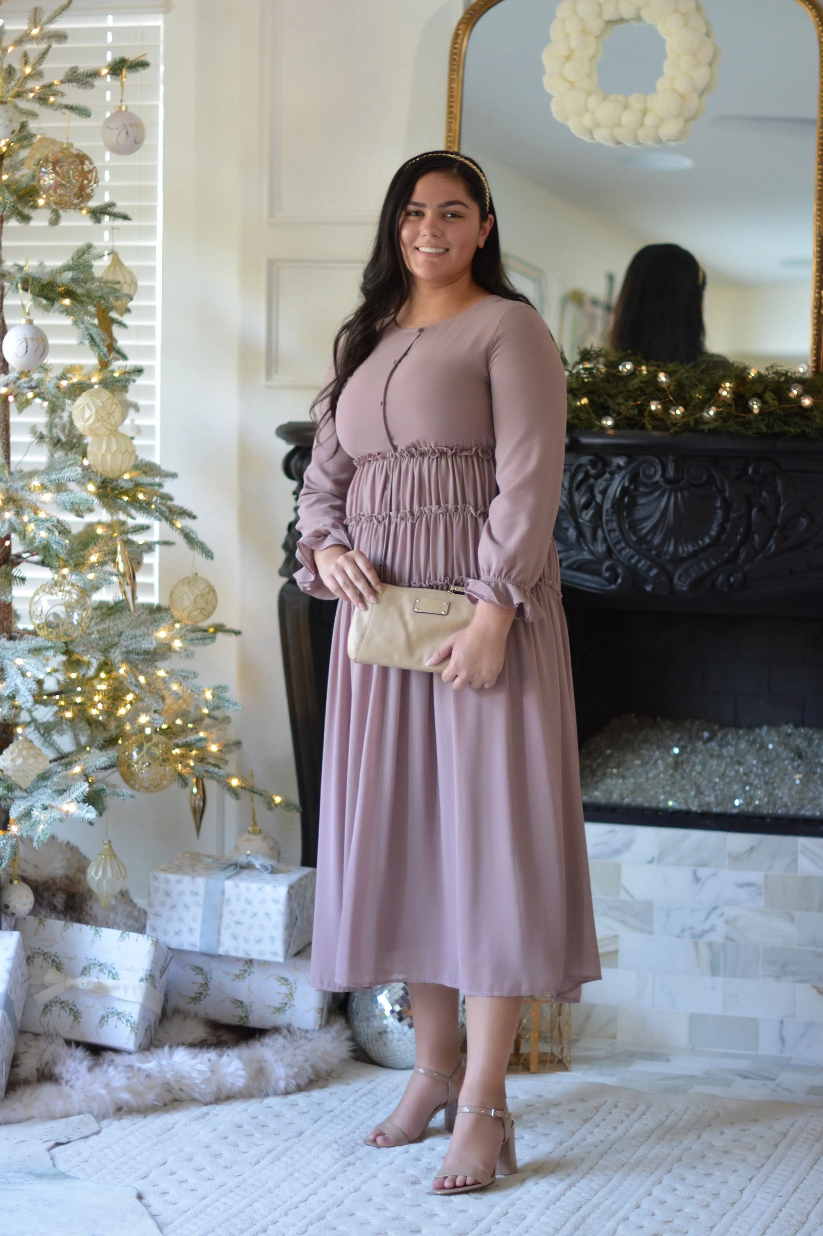 Rhodes Mauve Maxi Dress