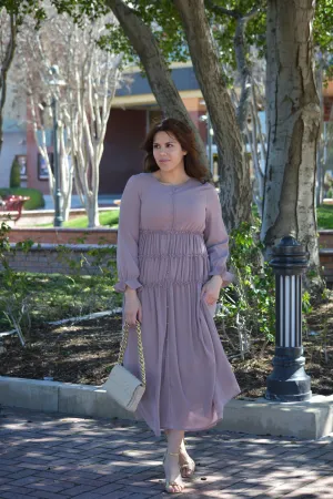 Rhodes Mauve Maxi Dress