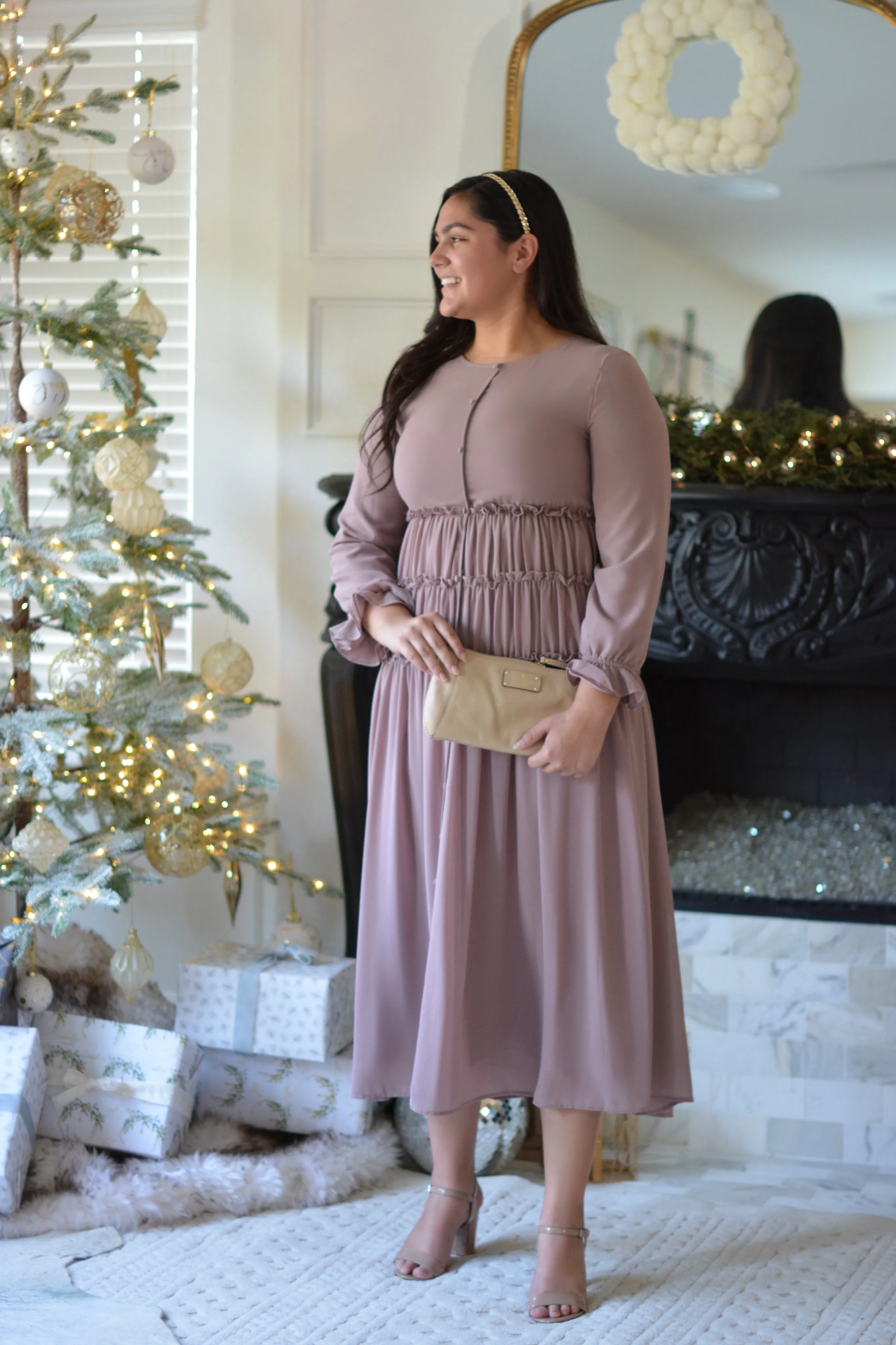 Rhodes Mauve Maxi Dress