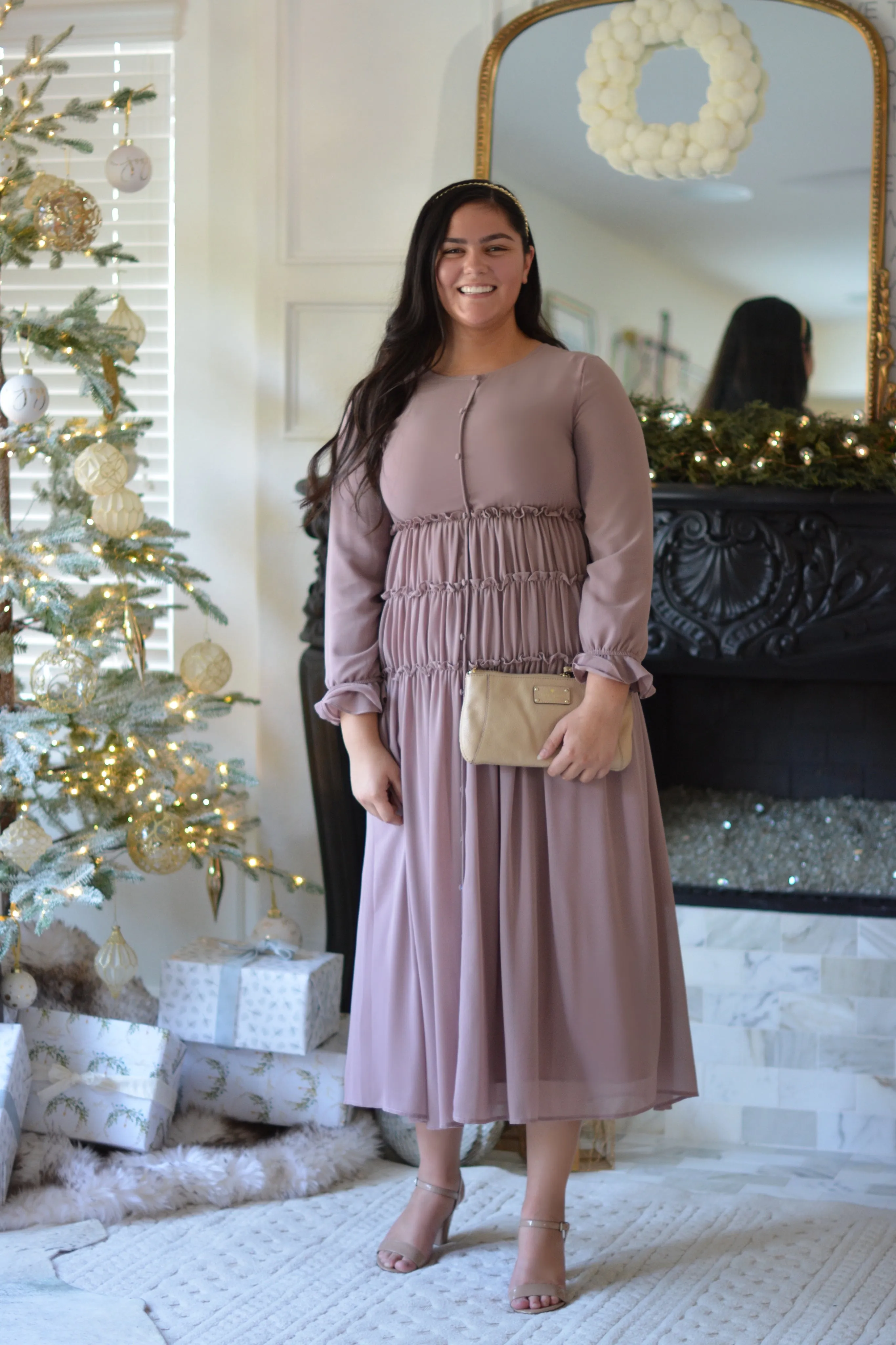 Rhodes Mauve Maxi Dress