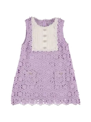 Self-portrait   Floral lace dress w/ decorative buttons 