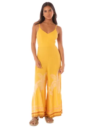 Stitchy Palm Azura Jumpsuit