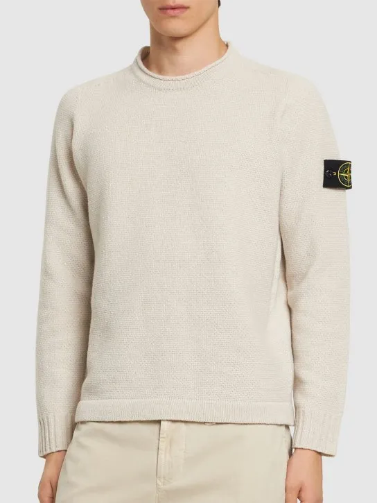 Stone Island   Wool blend crewneck sweater 