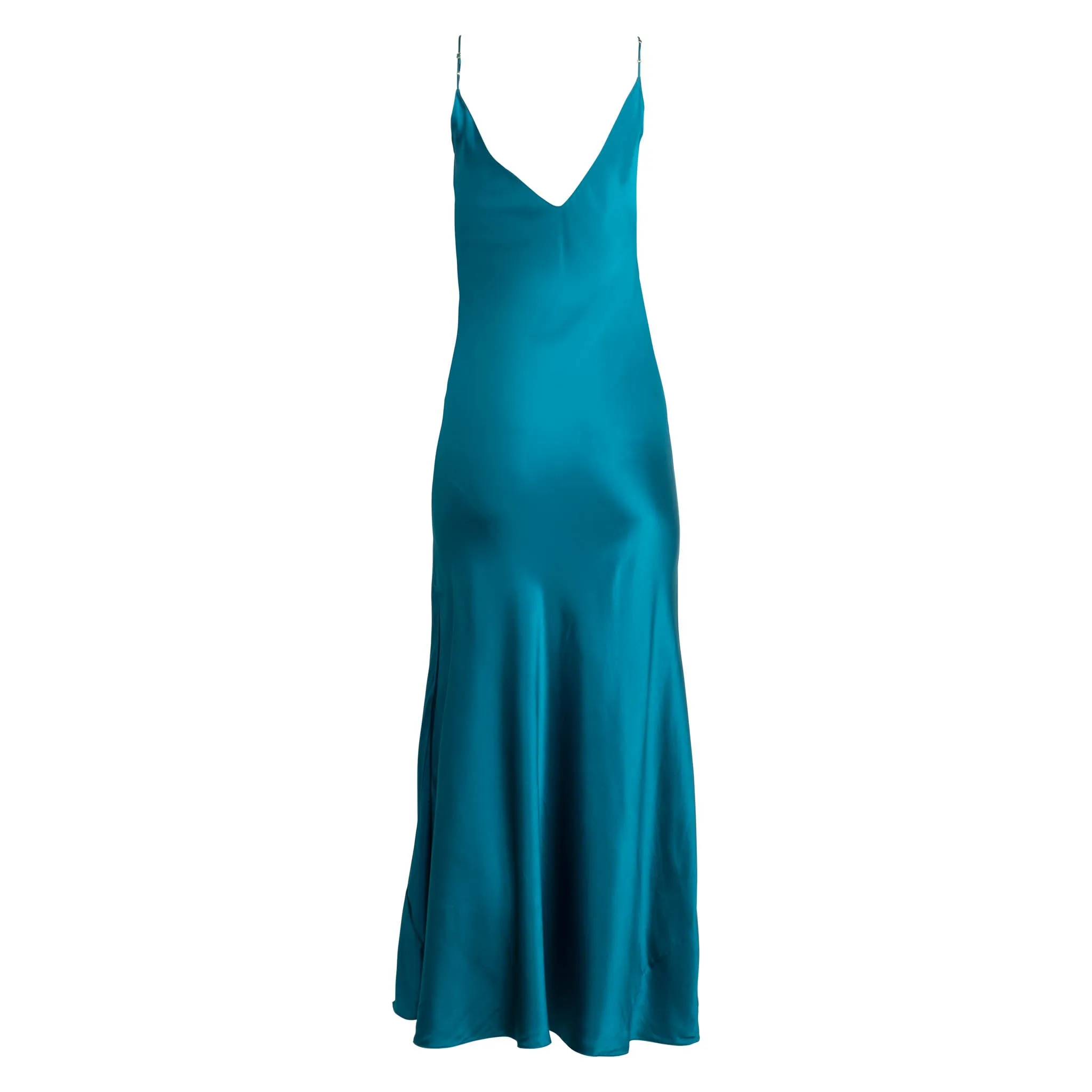 Teal Maxi Slip Dress