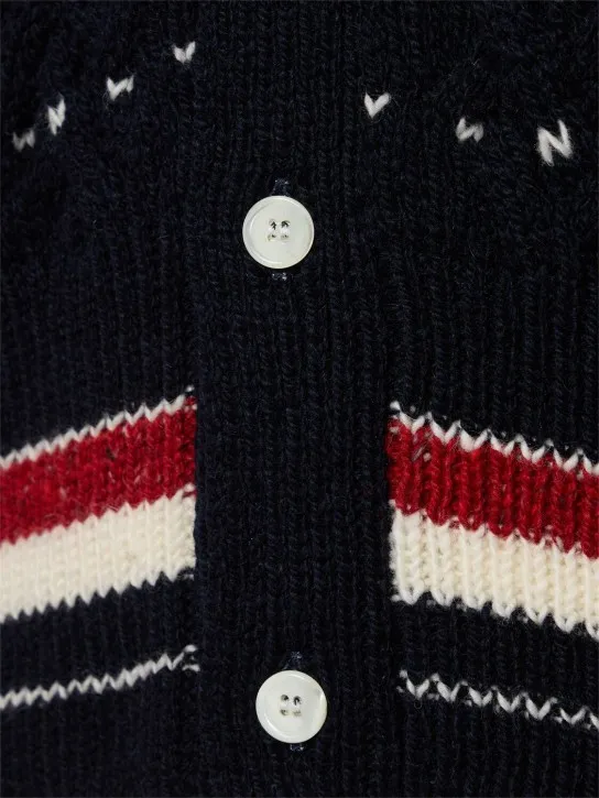 Thom Browne   All over cable stitch classic cardigan 