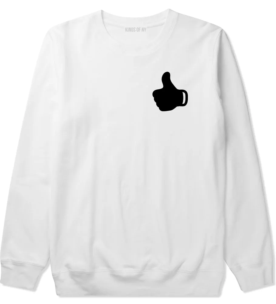 Thumbs Up Chest Mens Crewneck Sweatshirt