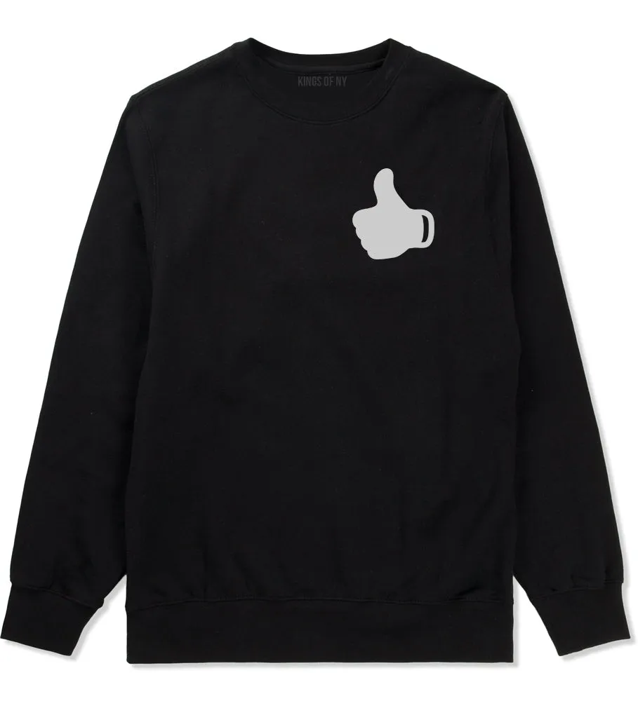 Thumbs Up Chest Mens Crewneck Sweatshirt