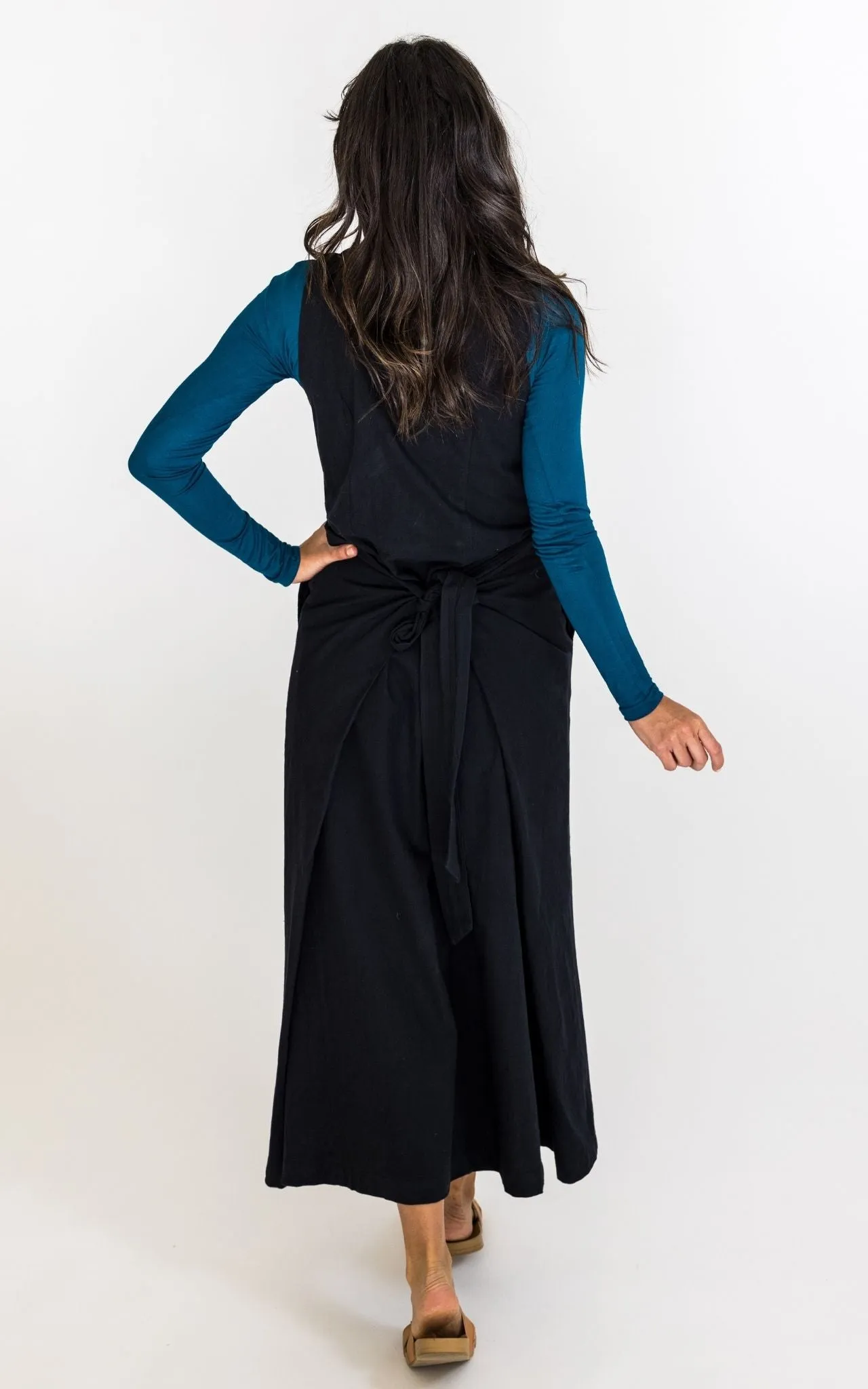 Tibetan Wrap Dress - Turquoise