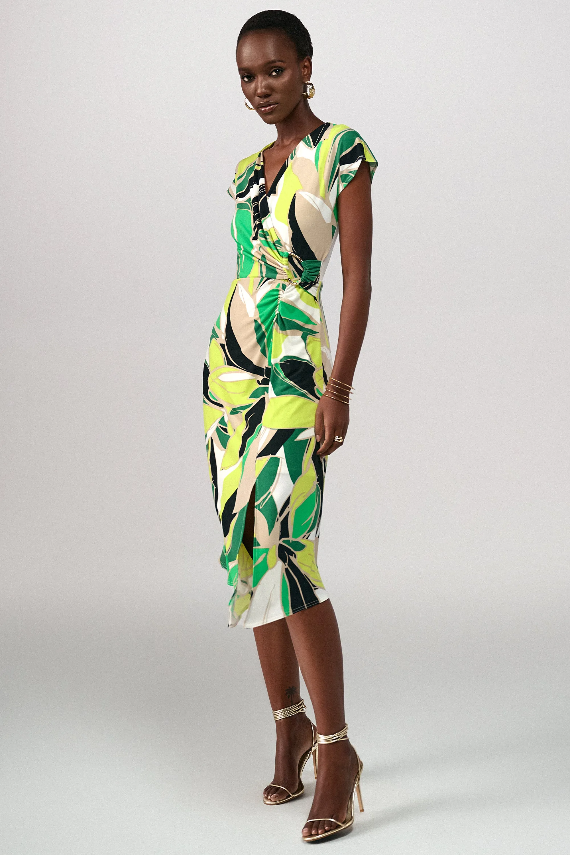 TROPICAL PRINT DRESS