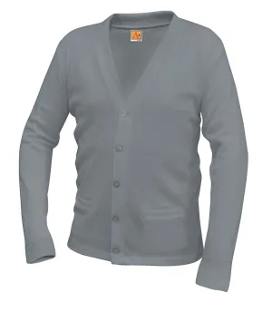 V-Neck Cardigan - St Barnabas - Gray