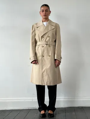 Vintage Double Breasted Belted Trench Coat - M/L