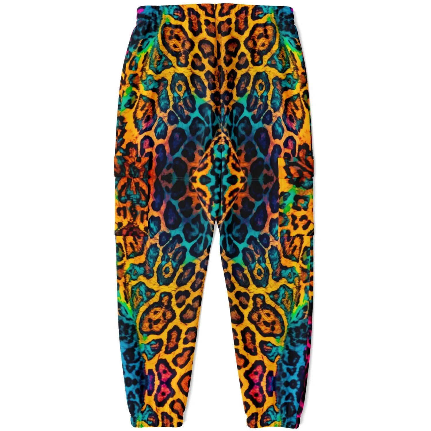 Watercolor Leopard Cargo Sweatpants