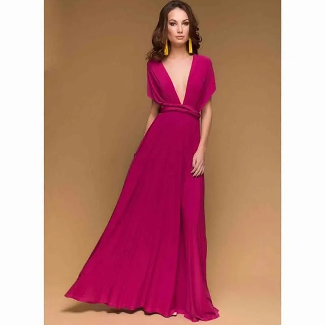 Women Multiway way wrap long maxi dress