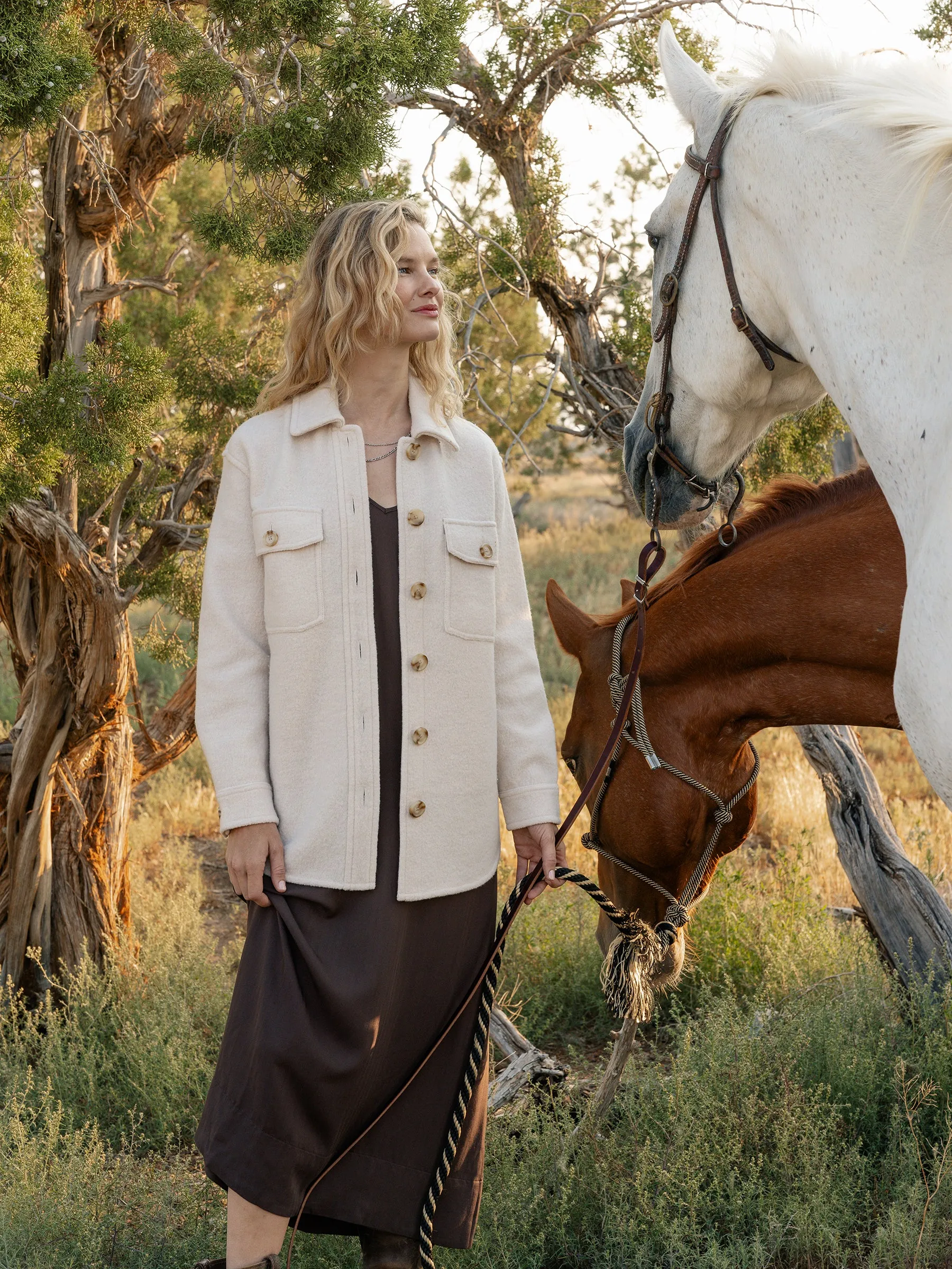 Women's Bouclé Shacket